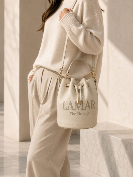 Lamar The Bucket in Lychee White